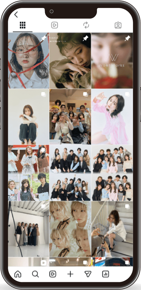 公式リクルートInstagramの画面